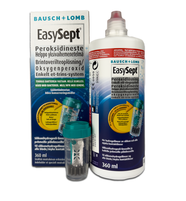 EasySept 300 ml til desificering og opbevaring af bløde kontaktlinser - Øjensynlig